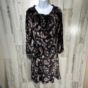 Rebecca Taylor Floral Velvet Dress 2 | Long Sleeve | NWT | MSRP $495